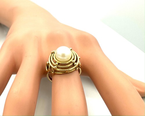 Magnífico Anillo Oro 18 Quilates - Perla - 5,21 G - Imagen 2 de 3