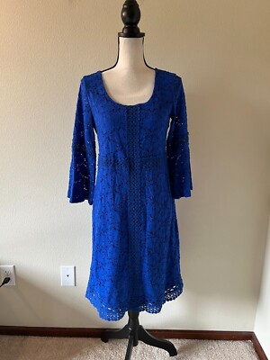 knee length dresses for ladies Steel Blue Lace And Beading V-Neck Long Dress With Lace Up Back