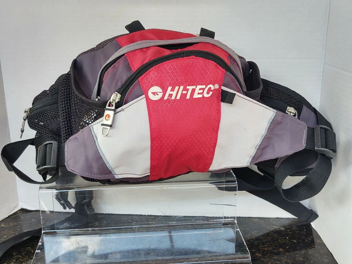 Hi Tec Outdoor Hiking Bum Bag Unisex Storage Black Grey Red Zip Fanny Bag Pack