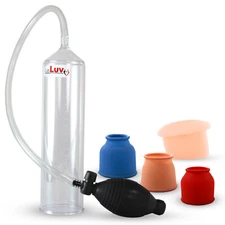 LeLuv Penis Vacuum Pump EasyOp Bgrip Small Medium Large and Flesh Donut Seals