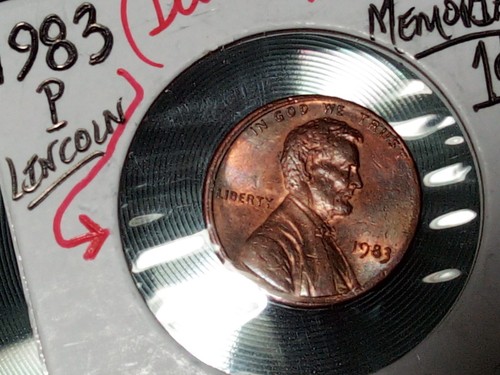 Mint Error Coin Lincoln 1c Cent Penny 1983 p Double Rim - Picture 5 of 24