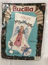 Bucilla 82828 Gabriella Christmas Cross Stitch Stocking Angel Kit 17"