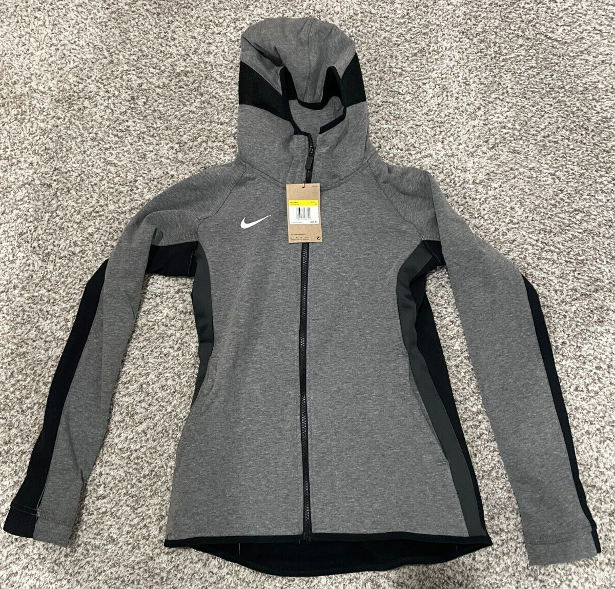 NIKE Showtime Full Zip Basketball Hoodie sz 4XL XXXX-Large Gray