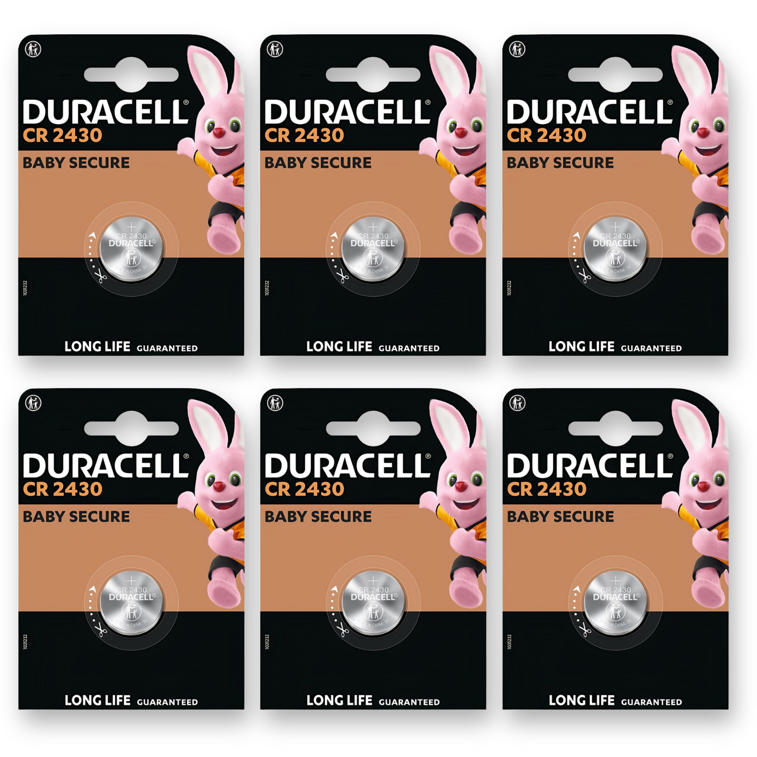 6x DURACELL CR2430 Batteries 2430 DL2430 3V Lithium Coin Cell *EXPIRY 10/2034*