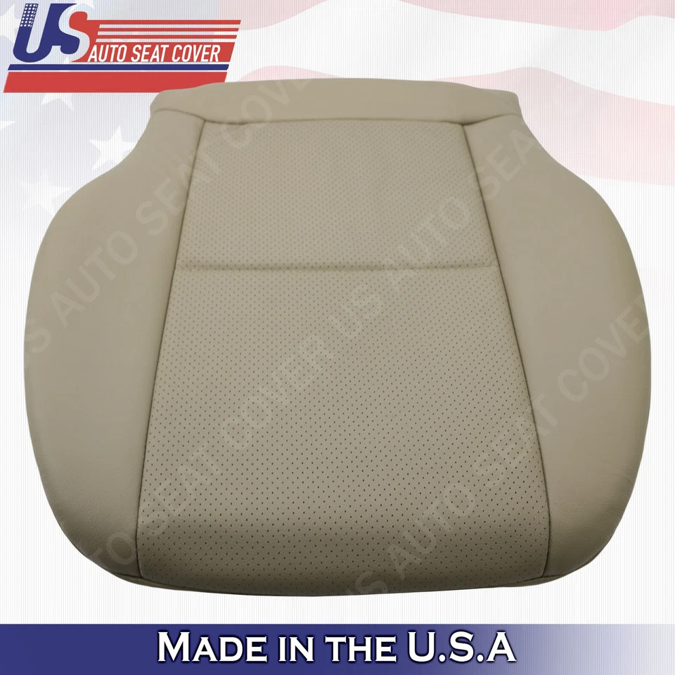 Cubierta de asiento inferior del conductor beige almendra para Mercedes C250 C300 C350 2008 a 2014 Foto 4 de 4