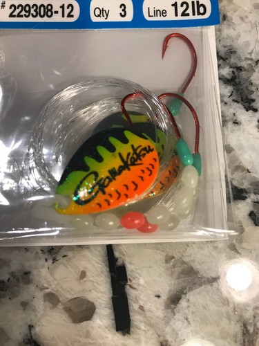 Nuovo Gamakatsu Spinner Rig Taglia 4 Lama Firetiger, #229308-12, 3 pezzi - Foto 4 di 4