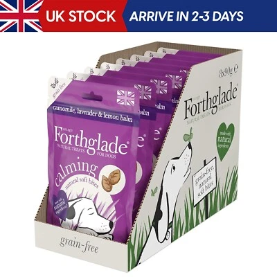 Forthglade Natural Dog Treats - Grain Free Soft Bites for Calming (8 x 90g) Rese