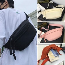 Mens Fanny Pack Belt Waist Bag Cross Body Sling Shoulder Travel Sport Pouch Bag