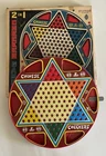 VTG Chinese Checkers OHIO ART Co 2 in 1  Board Game #538 In Box - Metal Tin Game