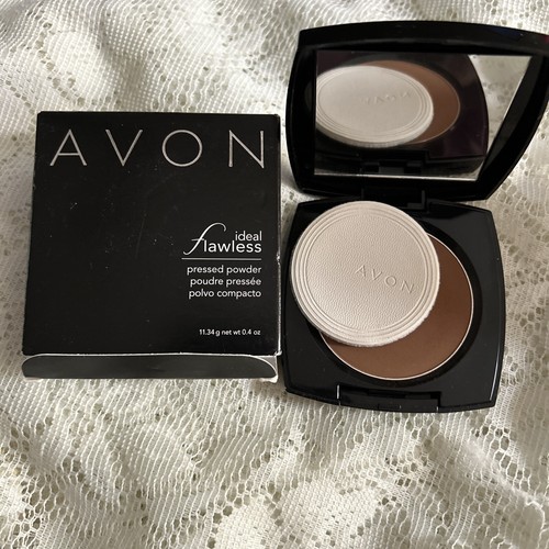 AVON ~ IDEAL FLAWLESS PRESSED POWDER ~ "MOCHA" G305 ~