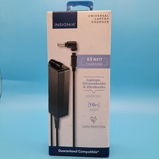 Insignia Universal 65W Laptop Charger Black NS-PWL965 NS-PWL965-C New In Box