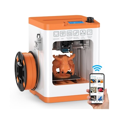 ENTINA TINA2S オレンジ 3Dプリンター Upgraded Tina2S 3D Printer,WiFi Cloud Printing Auto Bed Leveling