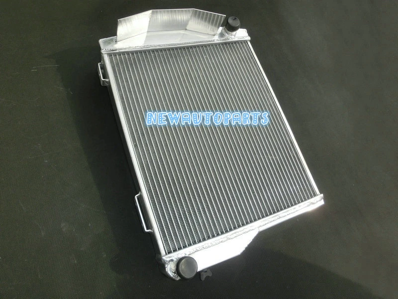 Radiador de aluminio 62 mm 3 filas + ventilador para AUSTIN HEALEY 3000 1959-1967 66 65 64 63 Foto 4 de 4