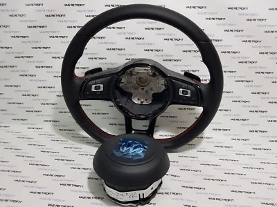 VW GOLF 7 MK7 GTI GTD GT GTE R R LINE PASSAT TIGUAN TOURAN LENKRAD MULTIFUNKTION - Bild 1 von 4