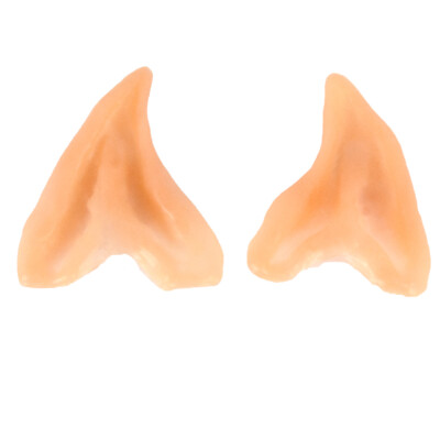 Adult Latex Ear Tips Costume Alien Elf Fairy Hobbit Spock LARP Cosplay Warcraft