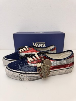 Vans Premium Authentic La Habana Red Navy - Charms Pack - EU 44 - US 10,5   NEU