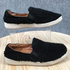 UGG Shoes Womens 6 Ricci Slip-On Sneakers Black Faux Fur Comfort Low SN 1019659
