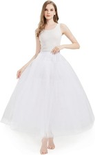 Women A-line Hoopless Petticoat Crinoline Underskirt Slips Wedding Accessories