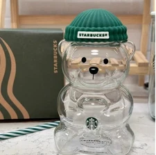 Starbucks Barista Bear Cup Glass Cup Christmas Xmas Gift 2026 Limited Edition
