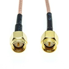 RG316 SMA MALE to SMA MALE Crimp Connector RF Coaxial Cable Coax Pigtail