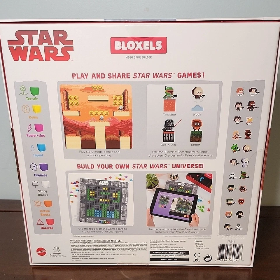 Bloxels Star Wars Disney Build Your Own Video Game by Mattel New - Image 2 of 2