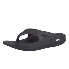 OOFOS OORIGINAL RECOVERY SANDAL MEN 10 WOMEN 12 BLACK
