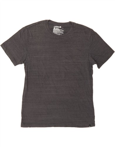 HURLEY Herren Premium T-Shirt Oberteil Large Grau Nadelstreifen Baumwolle CN26