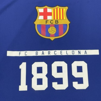 FC Barcelona ステッカーセット 1899 FC Barcelona Official Licensed Royal Blue Logo Crest 1899 Jersey