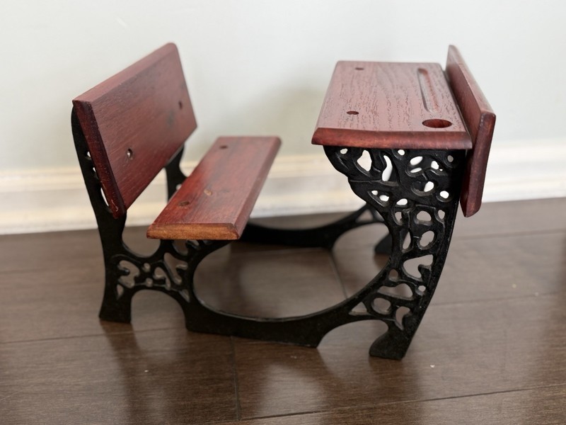 Doll Furniture Desk Cast Iron Wood Heirloom Classics Antique Reproduction