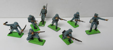 Lot of 8 Britains LTD Deetail WWII German Infantry Soldiers 1:32 -All Diff.