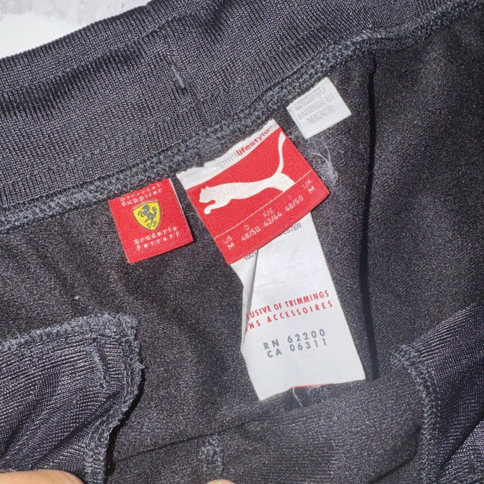 Pantalones Puma Para Hombre Medianos Negros Ferrari Sudaderas Pantalones deportivos Joggers Carreras Coches Gimnasio Foto 2 de 4