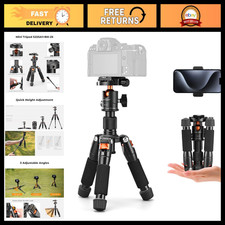 20.5" Mini Desktop Tripod for Cameras Smartphones - Compact, Lightweight, Adju
