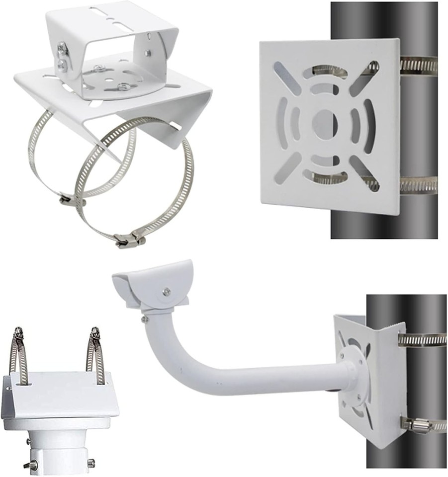 Universal Wall Mounting Bracket with 2 Loops, Vertical Pole 1 Pack ...