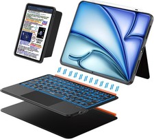 Keyboard Case for iPad Air 11 inch M3 M2 2025 2024 Pro 11, Magnetic Detachable