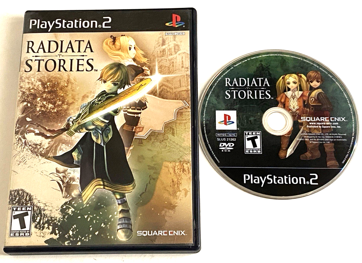 Radiata Stories PS2 PlayStation 2 Game Disc Case Fantasy Action