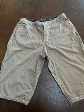 Size 10 CROFT  BARROW Capris NaturalFit Stretch Black/White Stripe