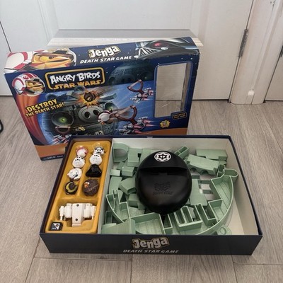 Angry Birds Star Wars Jenga Todesstern Spiel Hasbro Brettspiel komplett