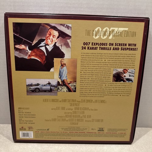 GOLDFINGER Deluxe Collector's Edition LASERDISC Box Set THX CAV James Bond 007 - Picture 2 of 3