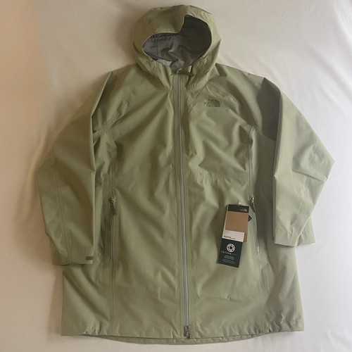 The North Face Giacca Antipioggia Donna 3X Verde Impermeabile Futurelight Dryzzle Parka