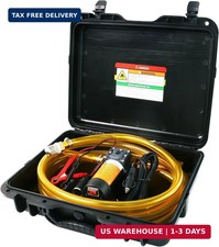12V Fuel Transfer Pump Set,75W Gasoline Transfer Pump Moves 110 Gallons Of Gas P