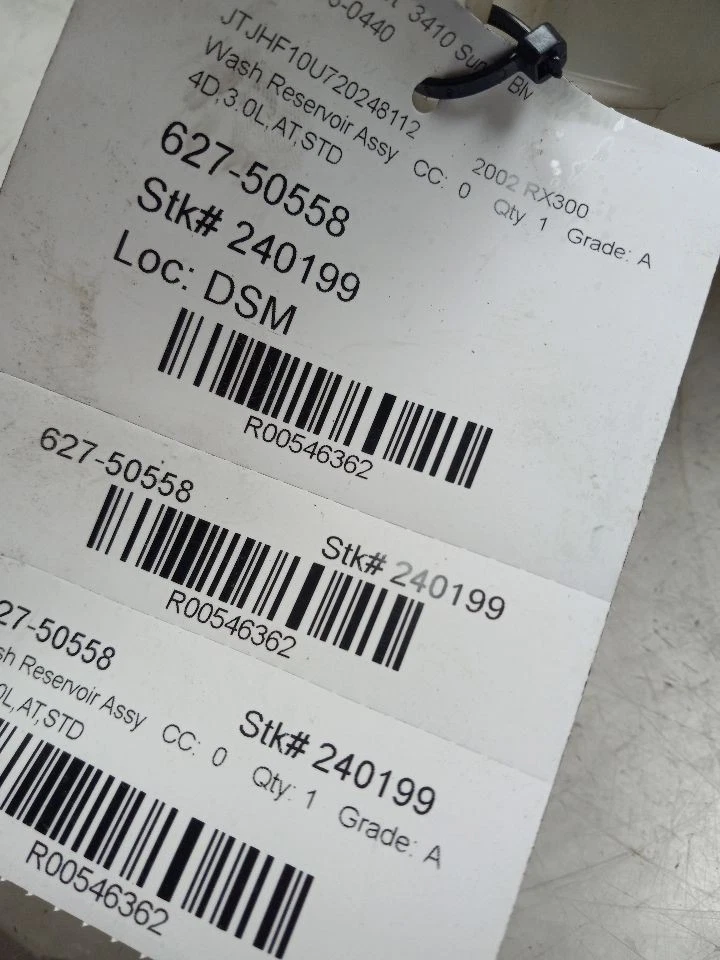 99 00 01 02 03 DEPÓSITO DE LAVADO LEXUS RX300 Foto 4 de 4