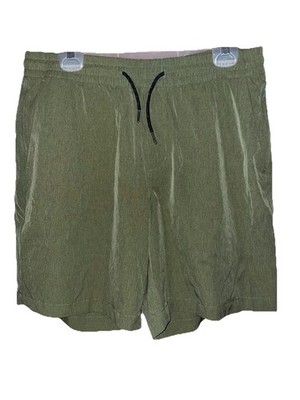Old Navy Active Stretch Tech Women s Green Stretch Waist Draw String Shorts Sz L