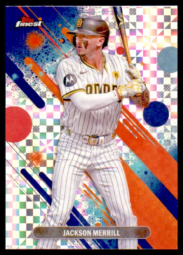 2025 Topps Finest - Common Jackson Merrill #1 Checkerboard Refractor - Bild 1 von 2