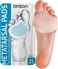 Metatarsal Pads Ball of Foot Cushions - 2 Pair Pack 1 , Transparent