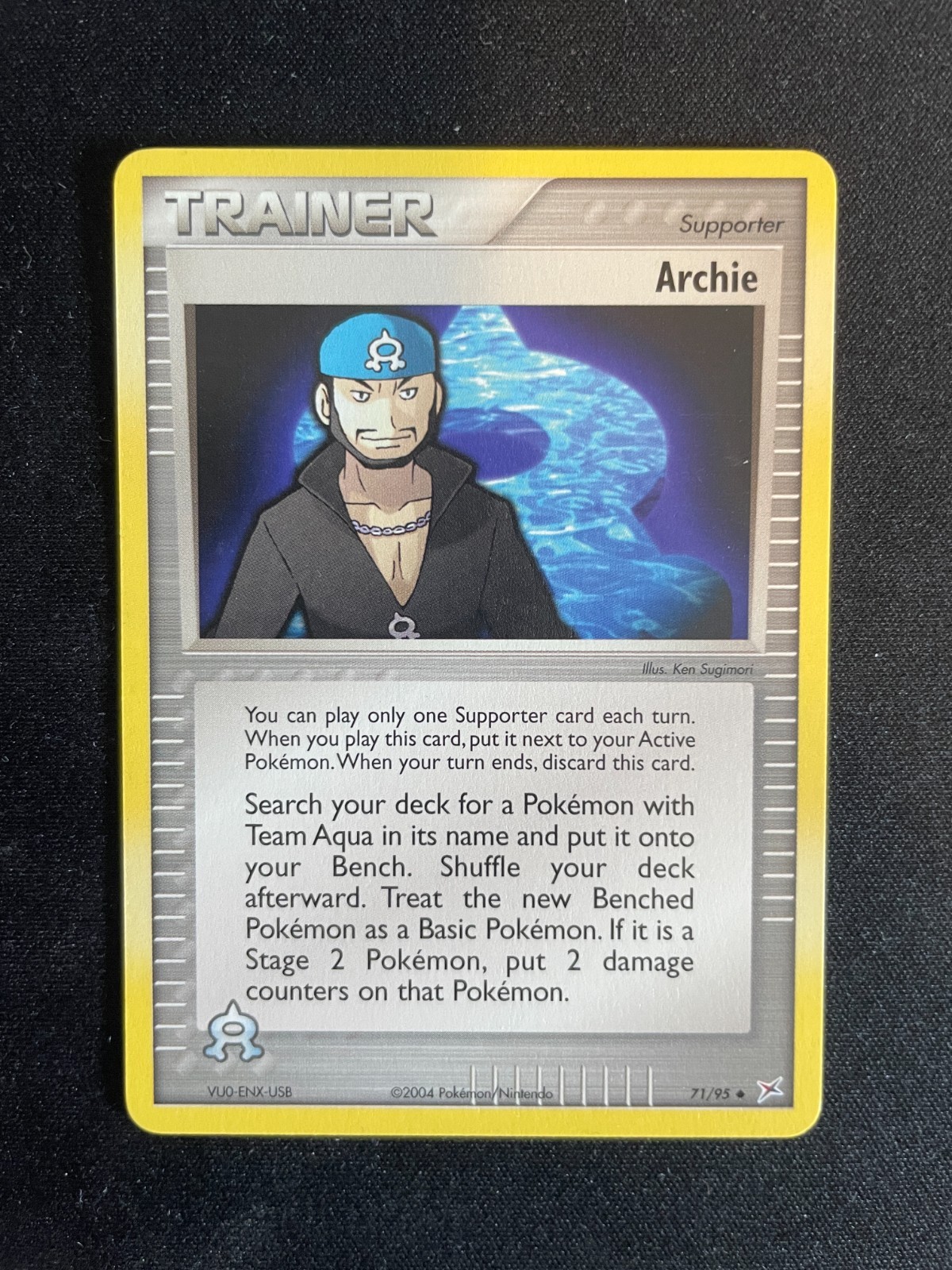 Archie 71/95 Team Magma vs Team Aqua Regular NearMint Pokemon Card