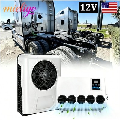Mieligo 12V Split Fast Cooling Air Conditioner Electric A/C Low Noise Kit 