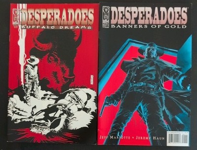 Desperadoes #1 x2 IDW lot Buffalo Dreams 1, Banners of Gold 1 weird western