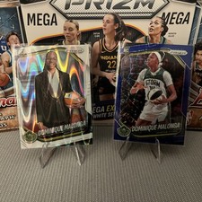 Dominique Malonga - 2025 Prizm WNBA - White Seismic Variation & Blue Velocity