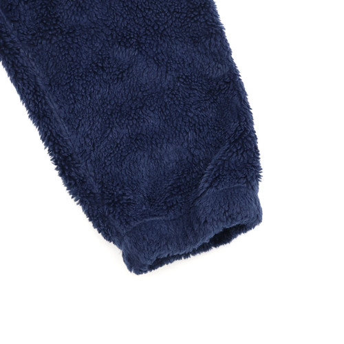 Supreme Shoulder Logo Fleece Jacket Navy - Picture 9 of 13