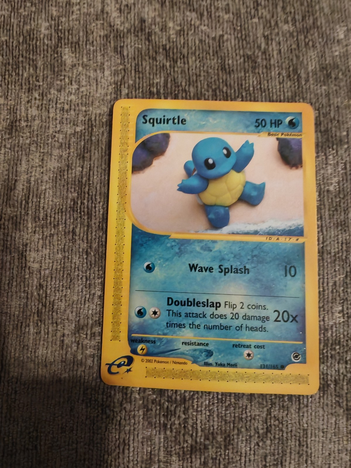 Pokémon Squirtle TCG Expedition Base Set Card 131/165 Regular Common Near Mint